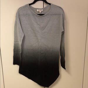 Vince Camuto Gray and Black Ombre Sweater